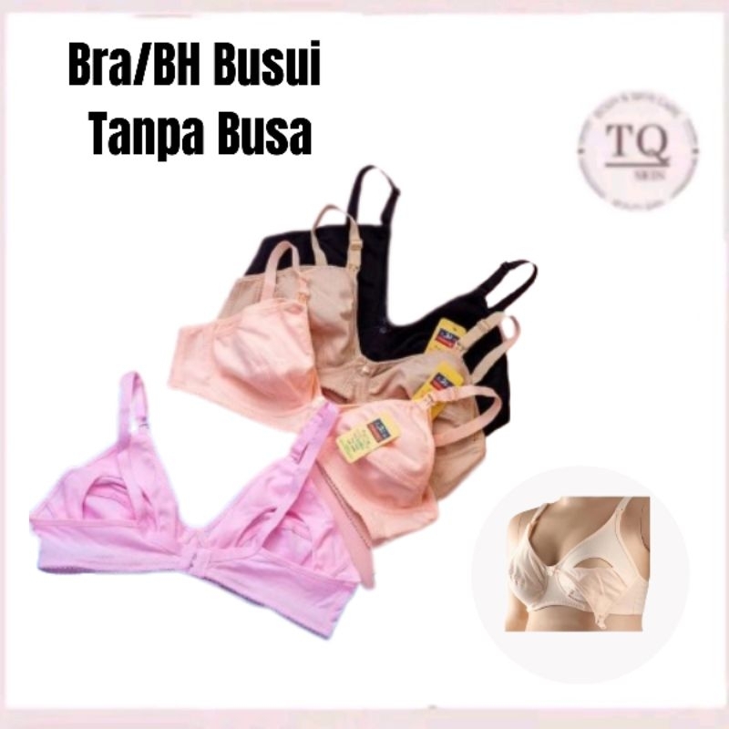 BH / BRA Menyusui Tanpa Kawat Kancing Depan Tanpa Busa teli