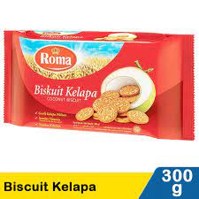 

ROMA BISKUIT KELAPA 300 GR PCS EXP 2025 BULAN 10