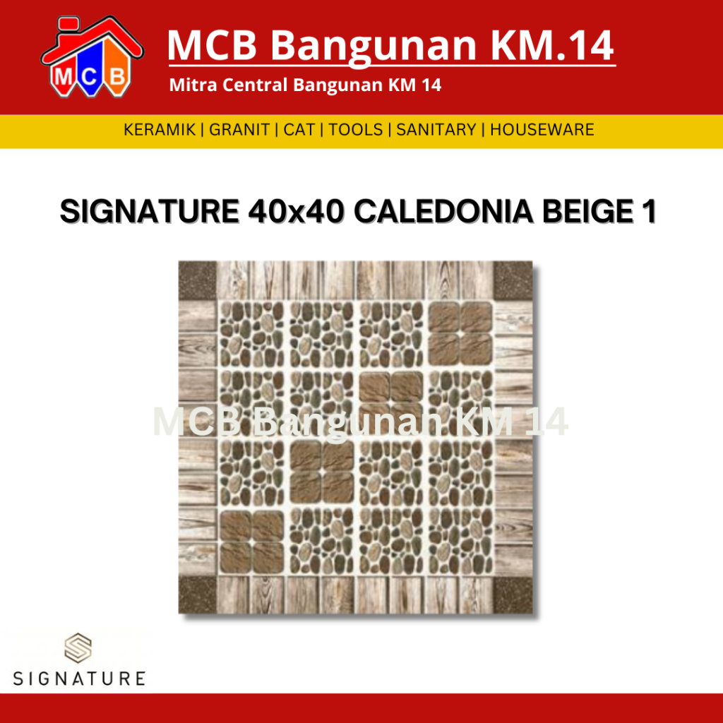 KERAMIK SIGNATURE 40x40 CALEDONIA - KERAMIK LANTAI - KERAMIK KASAR - KERAMIK UKURAN 40X40