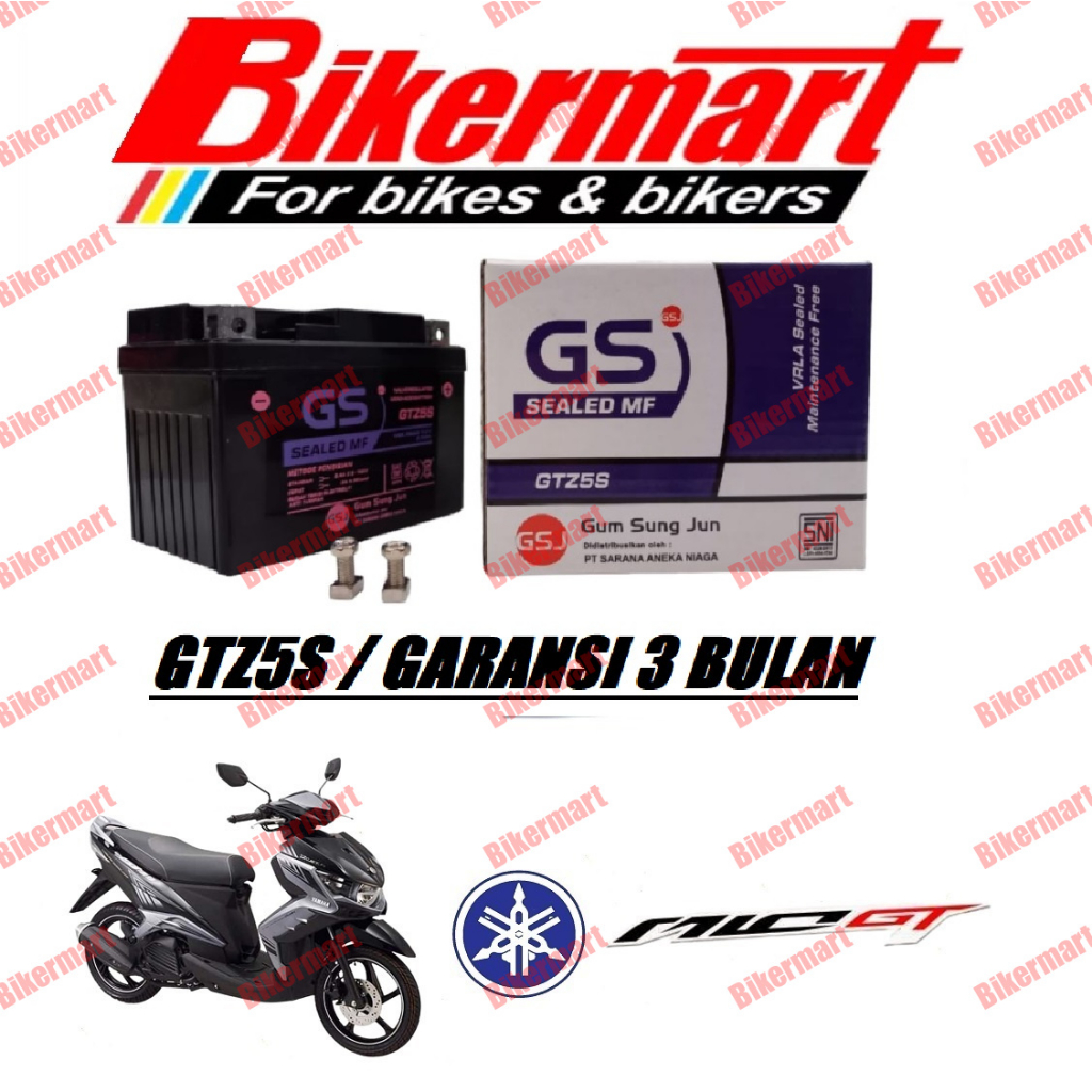 Aki Motor Yamaha Mio GT GTZ5S Accu Kering MF