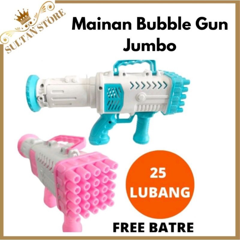 Buble gun bubble gun pistol besar jumbo 25 lubang buble gun roket SS1526