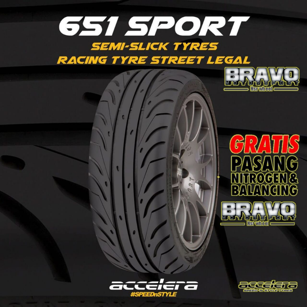 BAN MOBIL BALAP SPORT RING 18 ACCELERA 651 SPORT TW 200 UKURAN 255/35 R18