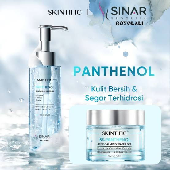 Skintific Panthenol - Skintific Panthenol Cleanser - Skintific Panthenol Acne Calming Water Gel - Sk