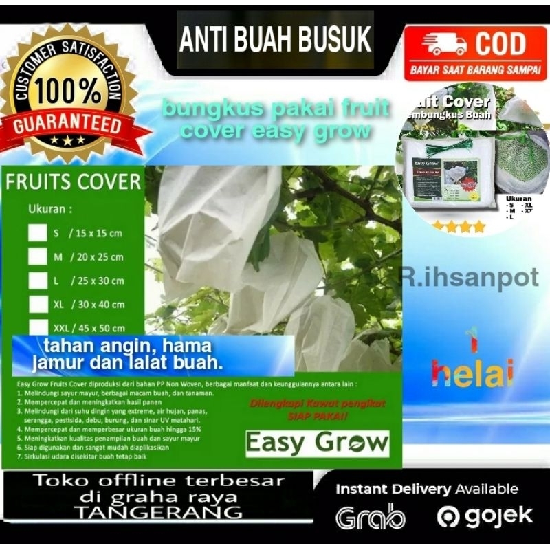Fruit Cover Easy Grow Pembungkus Buah Anggur Jambu Melon Agar Tidak Busuk ORi