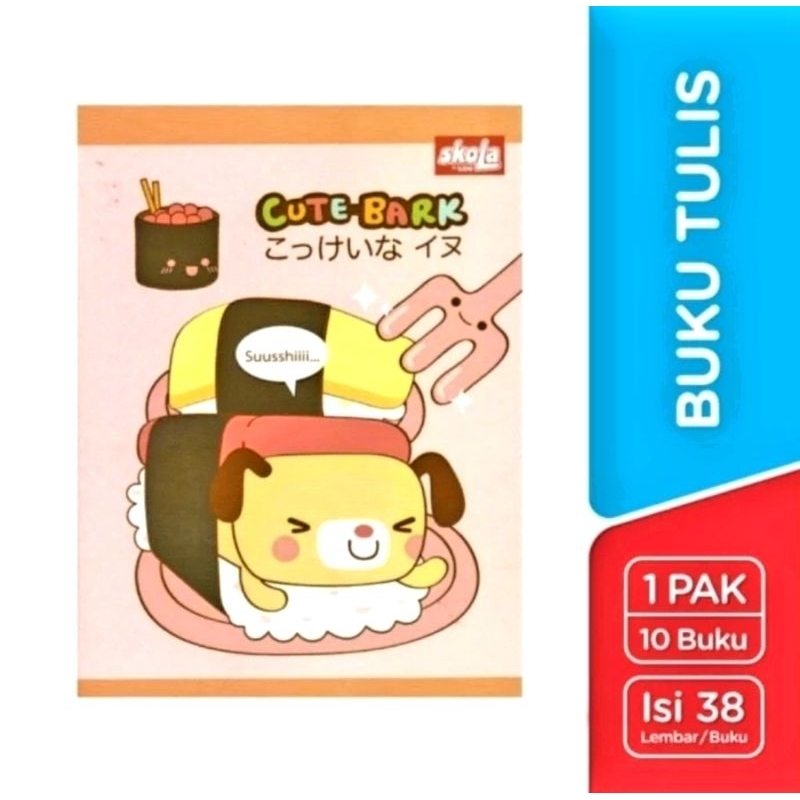 

PER PACK Buku Tulis SKOLA 38 SIDU ISI 10 PCS