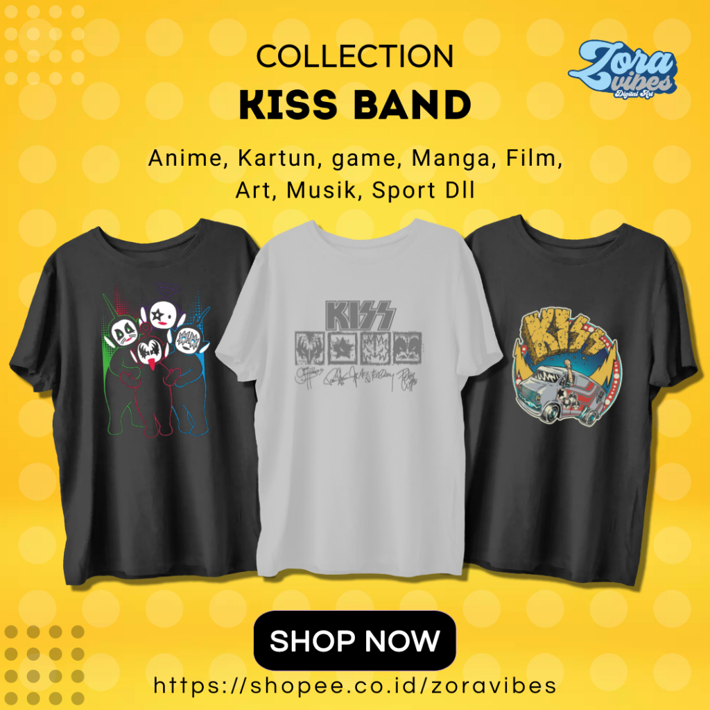 kaos KISS - Premium Tshirt KISS kaos vintage kaos band tshirt pria wanita