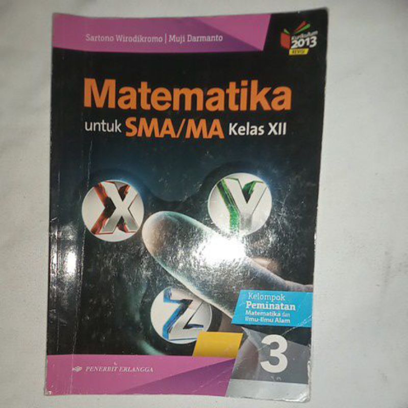 

BUKU BEKAS/SECOND MATEMATIKA PEMINATAN KELAS 12 ERLANGGA
