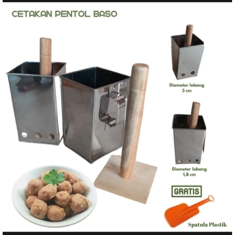Cetakan pentol bakso gratis lemet/Cetakan pentol/Cetakan bakso