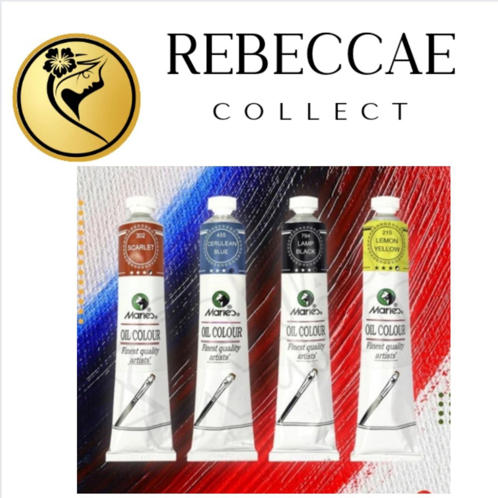 

maries oil color paint/cat minyak lukis kanvas warna cerulean blue