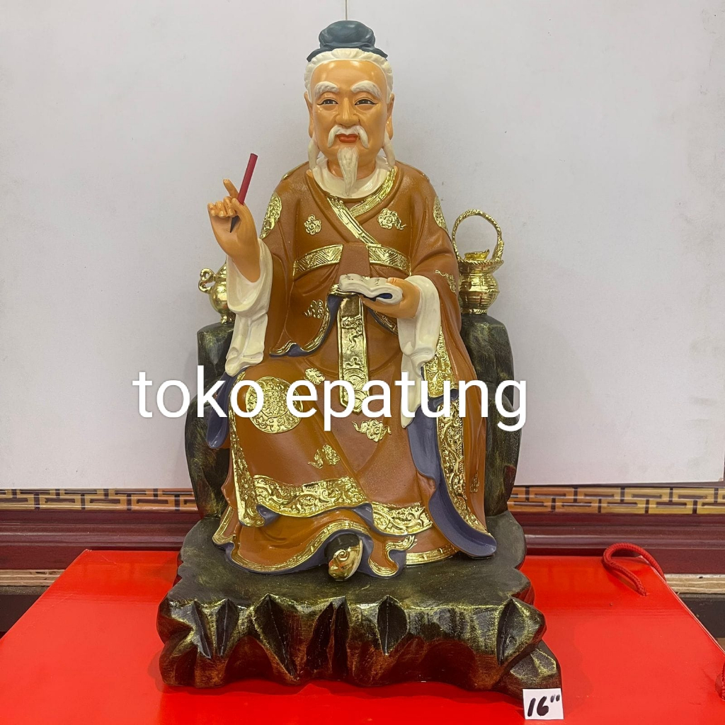 patung dewa obat / hua to / huato 16 inch fiber - 01