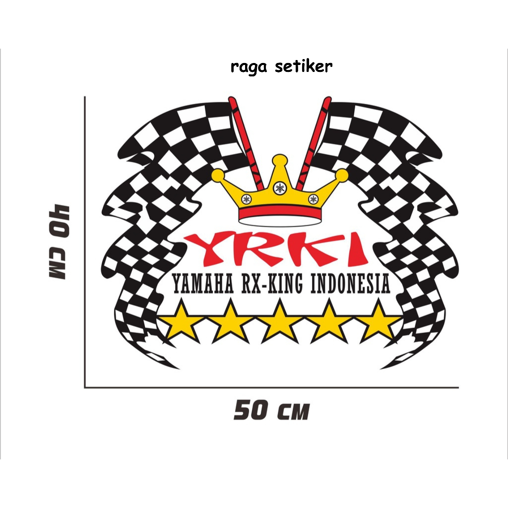 cutting stiker YRKI setiker rk king stiker mobil keren murah berkualitas
