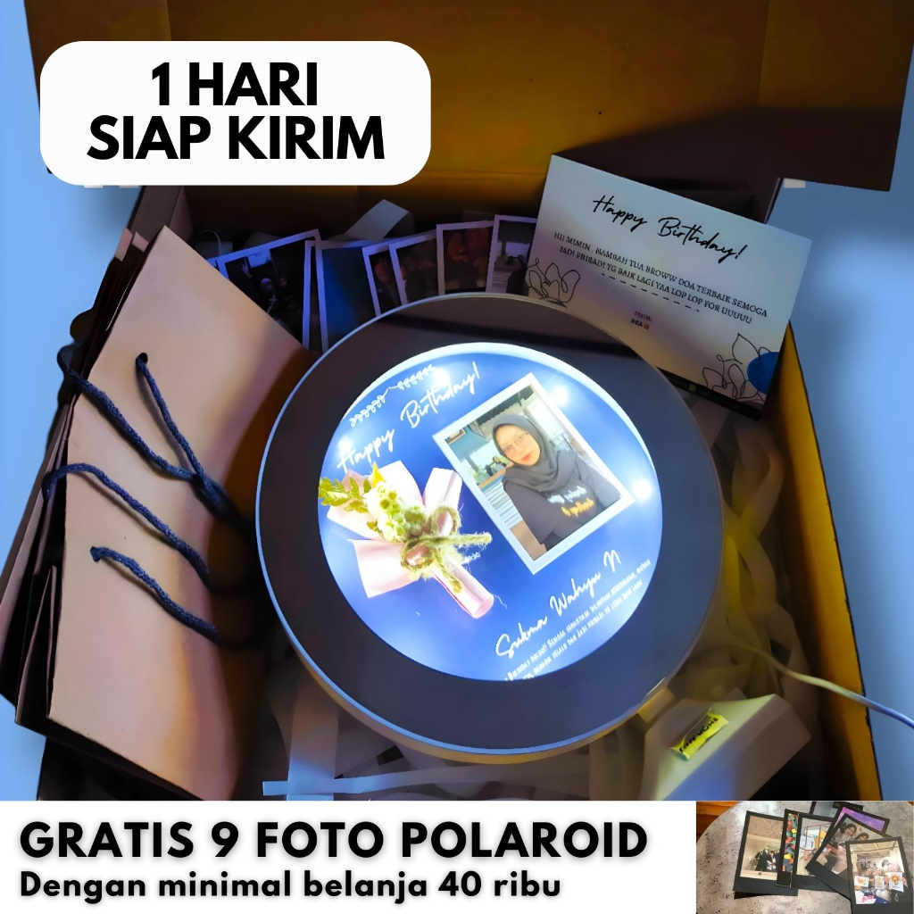 KADO CERMIN CUSTOM [TEMA WARNA BIRU] LUCU UNIK mood lamp untuk Souvenir Pernikahan, Ulang Tahun Wisu