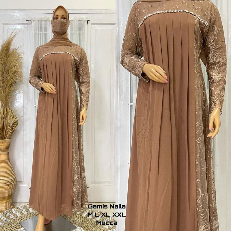 GAMIS TILLE NAILA-GAMIS CERUTY-GAMIS PESTA-GAMIS KONDANGAN-GAMIS BROKAT-GAMIS MEWAH-GAMIS TUNIK-BAJU