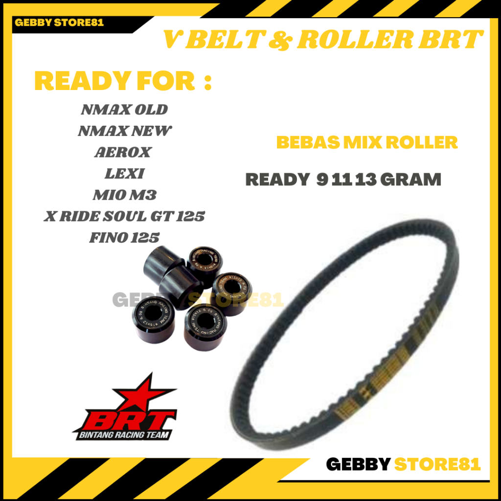 V BELT VANBELT & ROLLER  BRT NMAX AEROX LEXI NMAX NEW ROLLER BRT N MAX AEROX LEXI  ROLLER BRT Roller