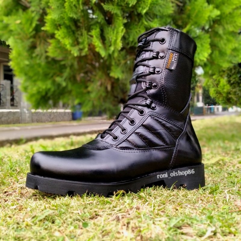 SEPATU PDL JATAH TNI POLRI TNI AD TNI AU TNI AL ORIGINAL 100%  KULIT SAPI  ASLI