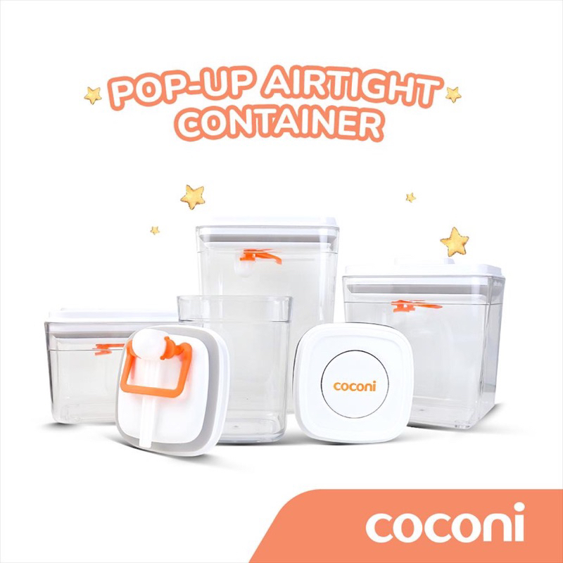 COCONI Pop Up Airtight Food  Container | Toples Susu Bubuk Kedap Udara