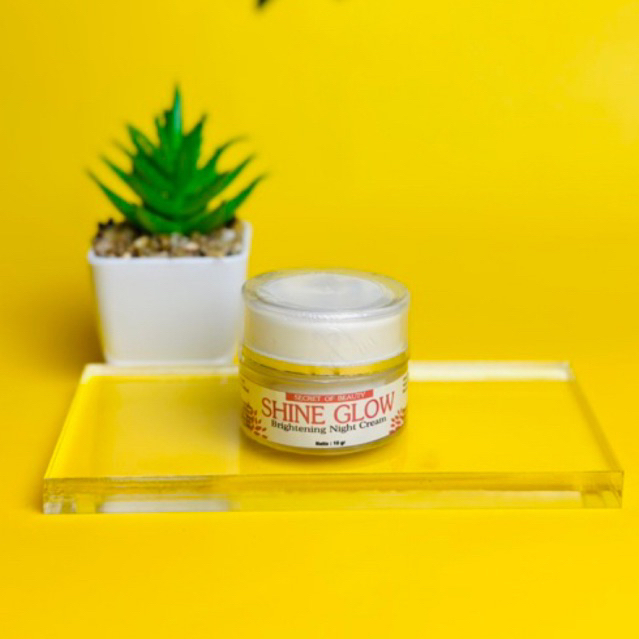 [COD] Shine Glow Brightening Night Cream Original / Krim Malam Shine Glow / Glowing