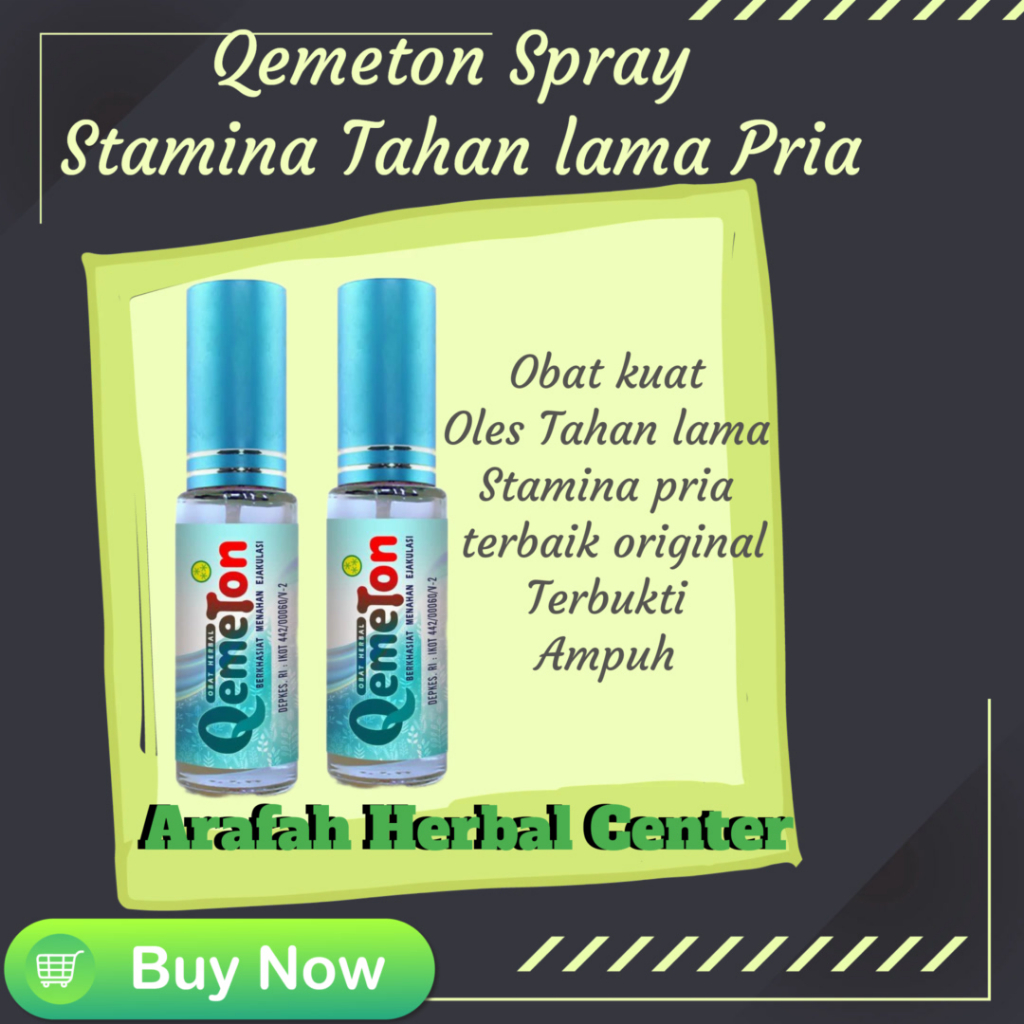 

QEMETON-Rahasia Tahan Lama Pria - Obat Oles Pelumas Kuat Pria Original