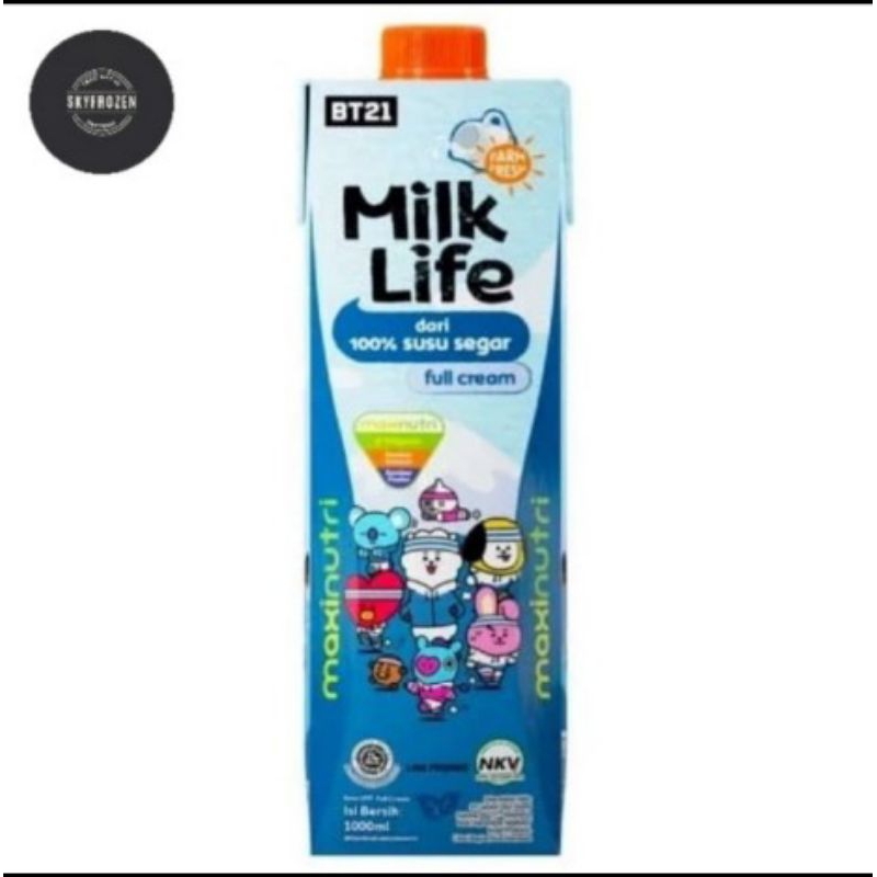 

BT21 Milk Life UHT Susu Segar Full Cream 1Liter