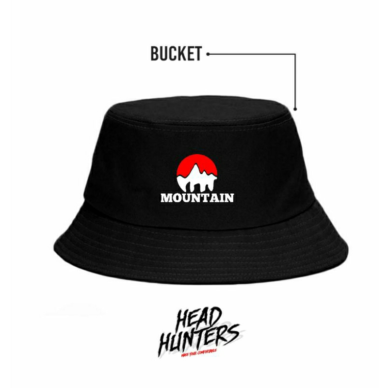 Topi Bucket / Topi Bucket Gunung/ Topi mountain/ Bucket Hat / Topi Pria Wanita Dewasa Premium