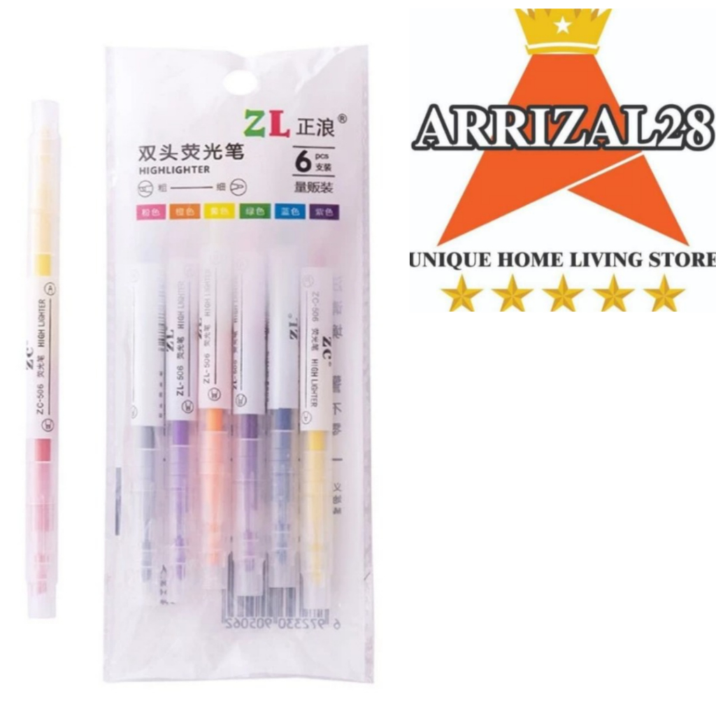 

STABILO WARNA-WARNI 2 SISI SET ISI 6PCS 6 IN 1