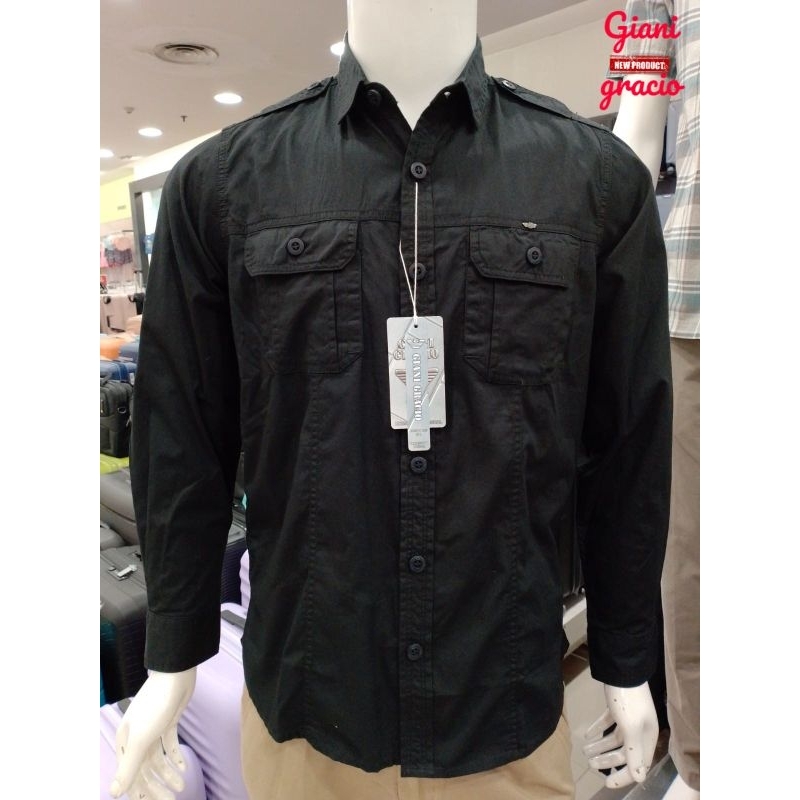 Kemeja Hitam Panjang GIANI GRACIO 00104