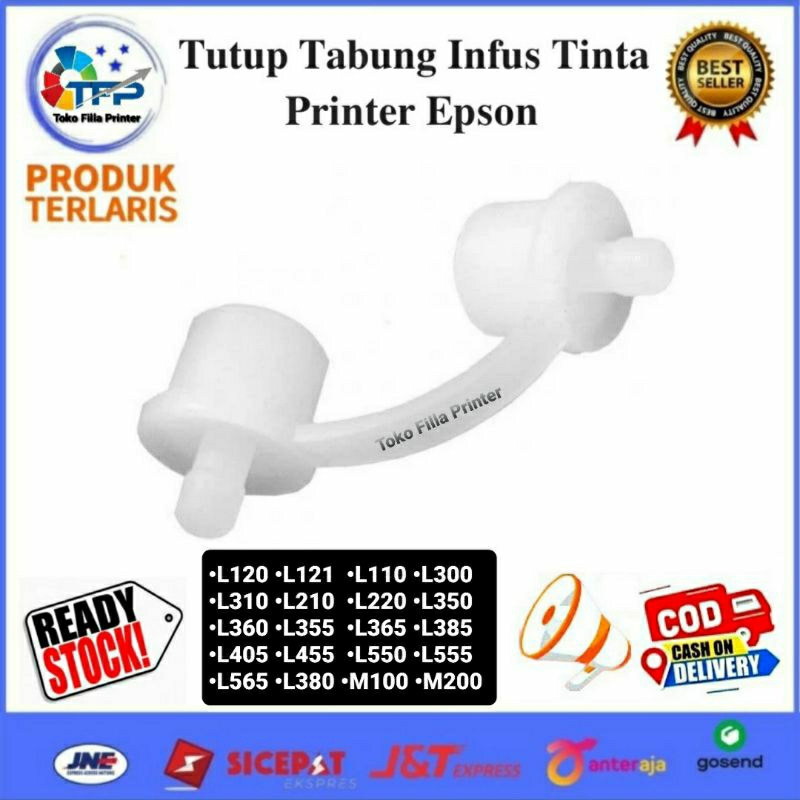 Tutup Tabung Tinta Infus Printer Epson L120 L121 L110 L300 L310 L210 L220 L350 L360 L355 L365 L385 L