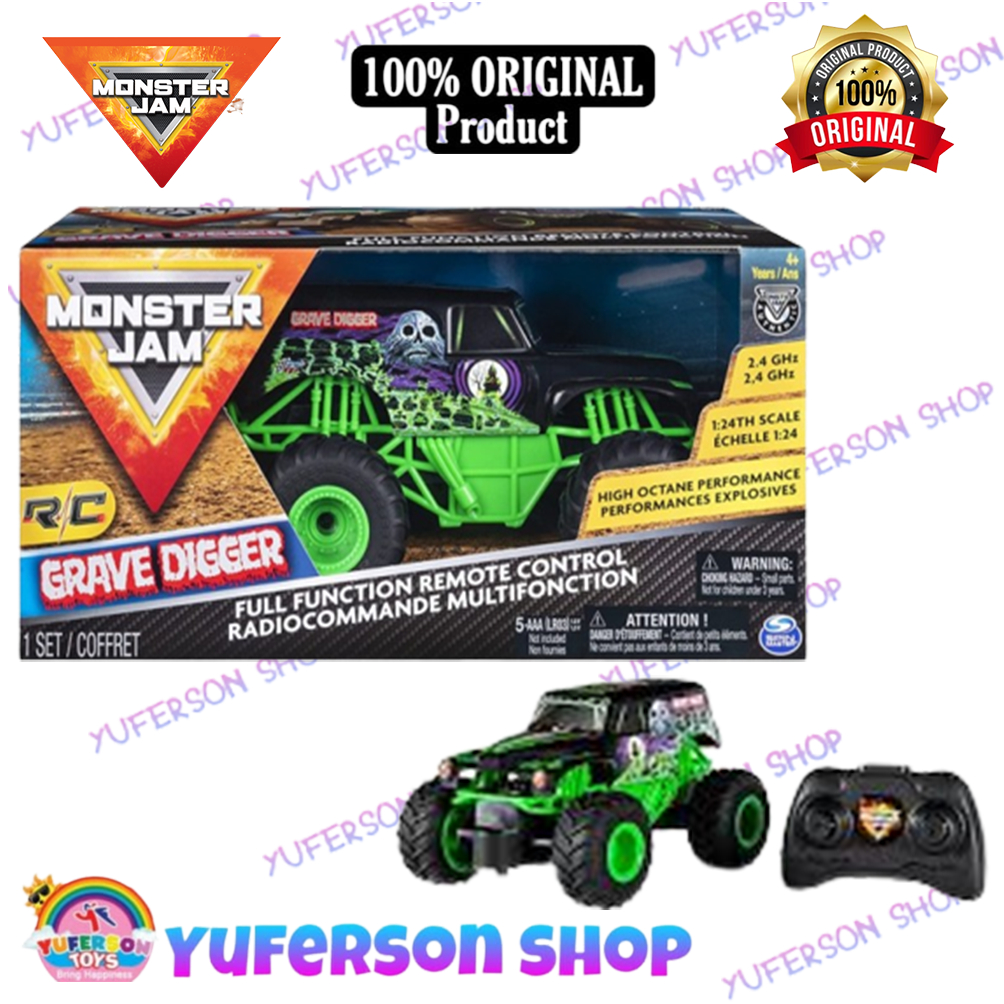 Monster Jam Official Grave Digger Remote Control Monster Truck
