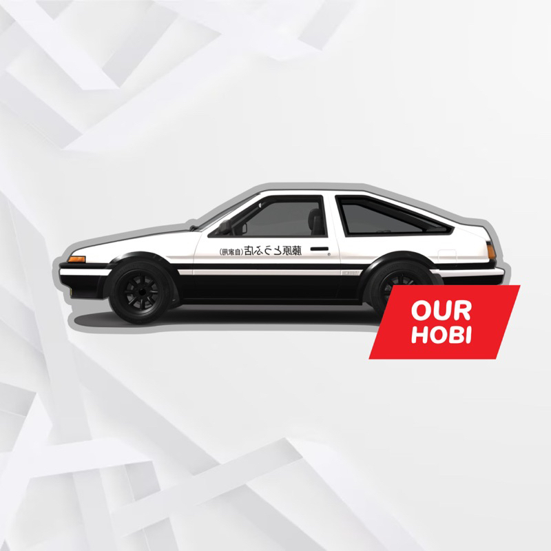 Sticker Drift Toyota AE86 Takumi Tofu Shop