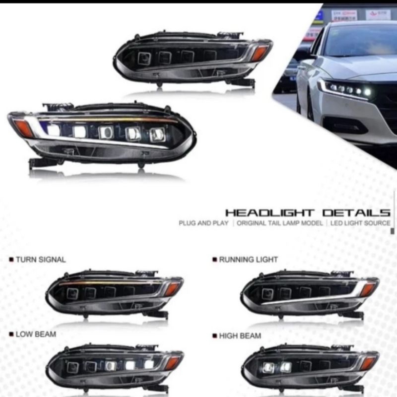 lampu HEDLAMP Honda Accord 2018-2022