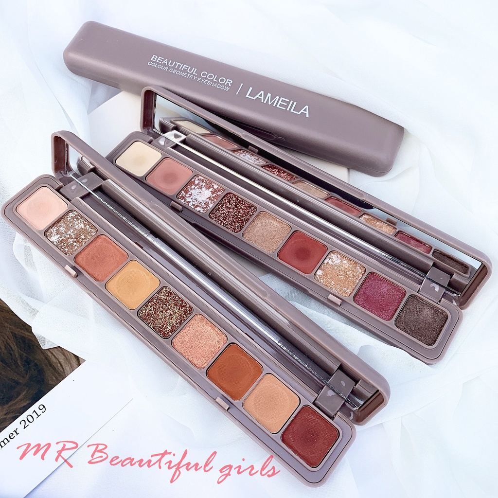 ORIGINAL LAMEILA 3600 Eyeshadow Palette 9 Warna Matte and Glitter/LAMEILA EYESHADOWW
