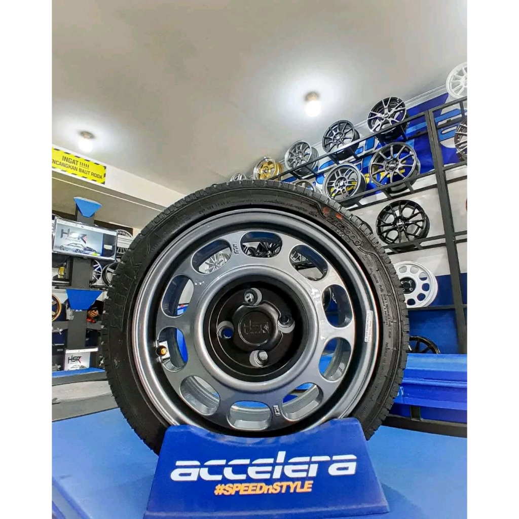 PAKETAN VELG HSR KLG R14 + BAN 155/55 R14 MERK ZEETEX BUAT WULING AIR EV