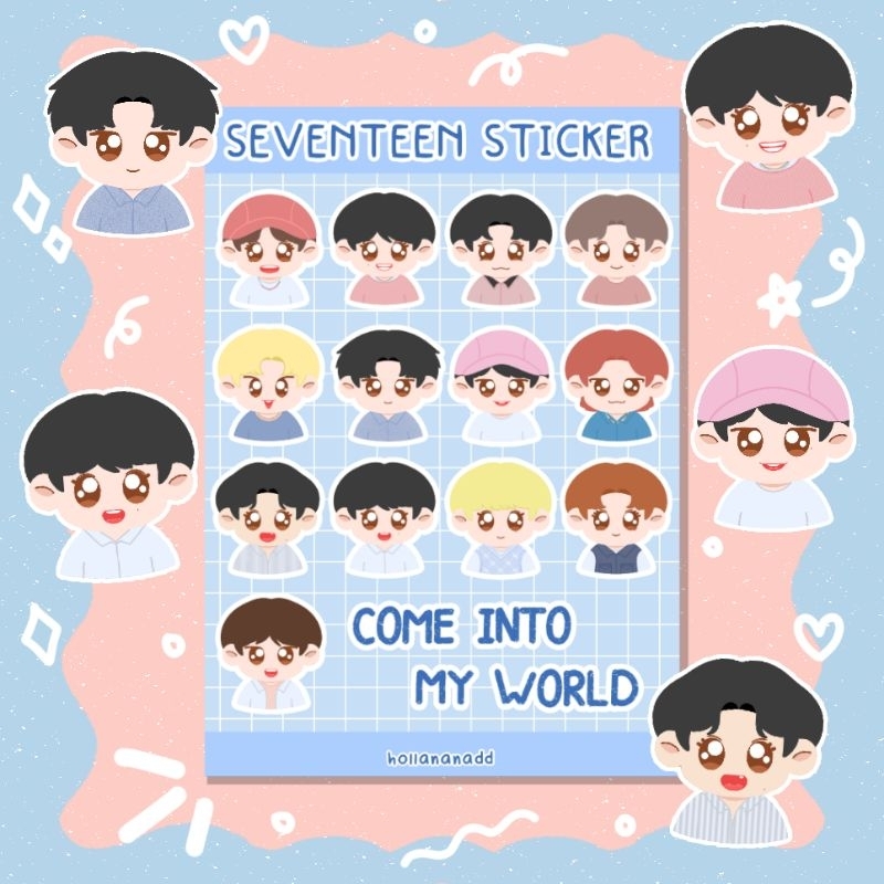 

Seventeen Sticker sheet World