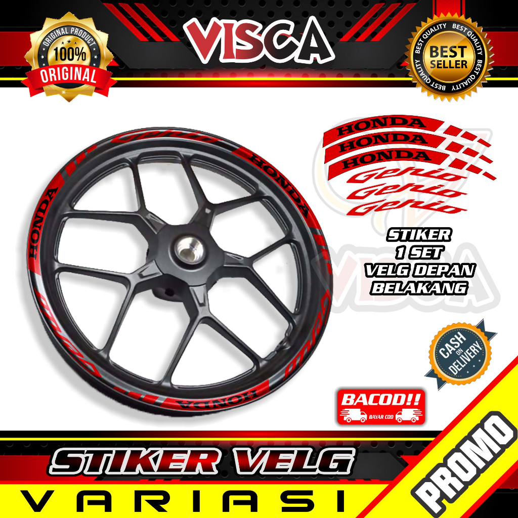 Stiker Velg List Velg Motor Stiker Velg GENIO