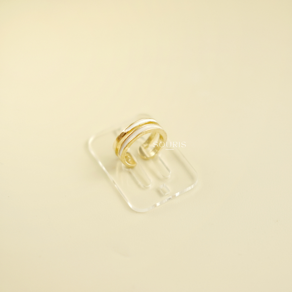 Souris Official - Yara Ring Cincin Wanita Simple Layer Minimalist
