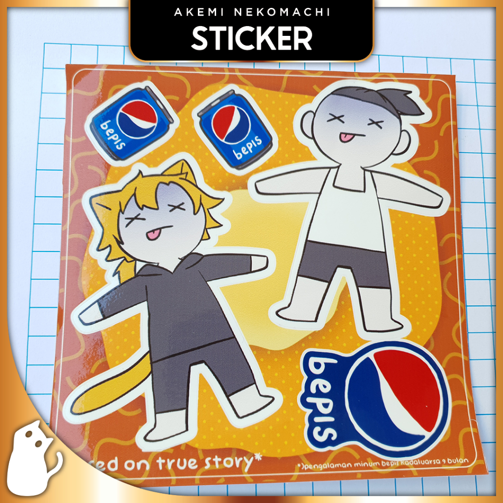 

BEPIS KISS CUT - Akemi Nekomachi Sticker Vtuber