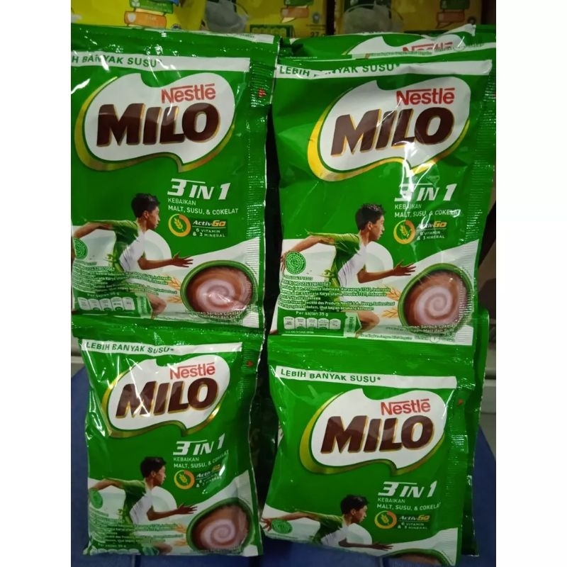 

Milo ActivGo 3 in 1 Sachet Renceng (34grx10pc)