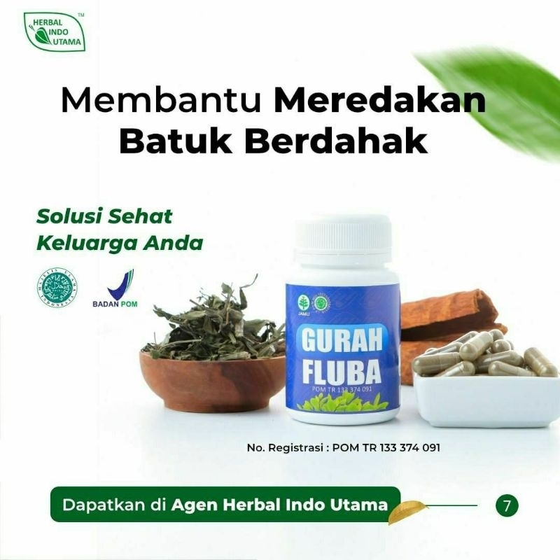 

Gurah Fluba 30 Kapsul Obat Herbal Alami Batuk Ispa Salesma Terlaris