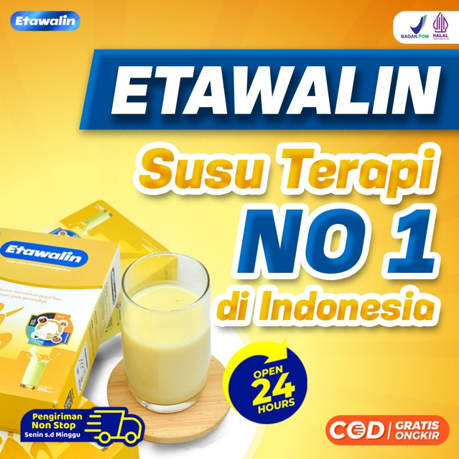 

Susu Etawalin - Susu Kambing Etawa Atasi Nyeri Sendi Tingkatkan Kepadatan & Kesehatan Tulang & Anti Asam Urat