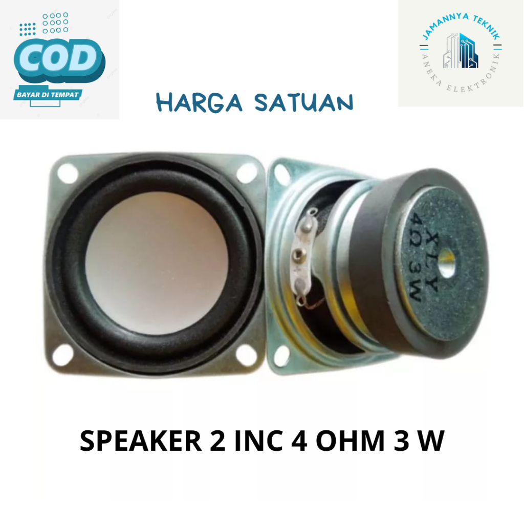 MINI SPEAKER 2 INC FULL RANGE SPIKER 2 INCH 4 OHM 3 WATT