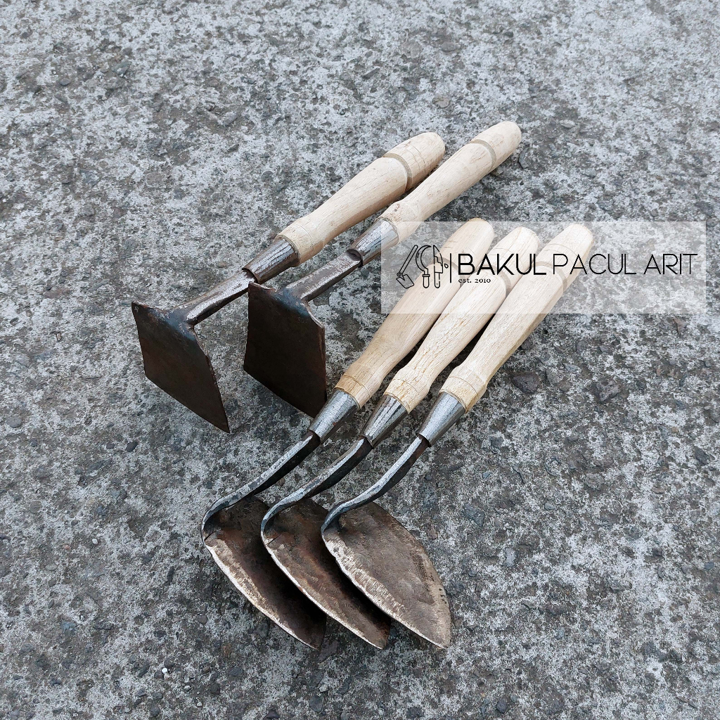 CANGKUL MINI PLAT BESI TEBAL | KORET WANGKIL BERKEBUN