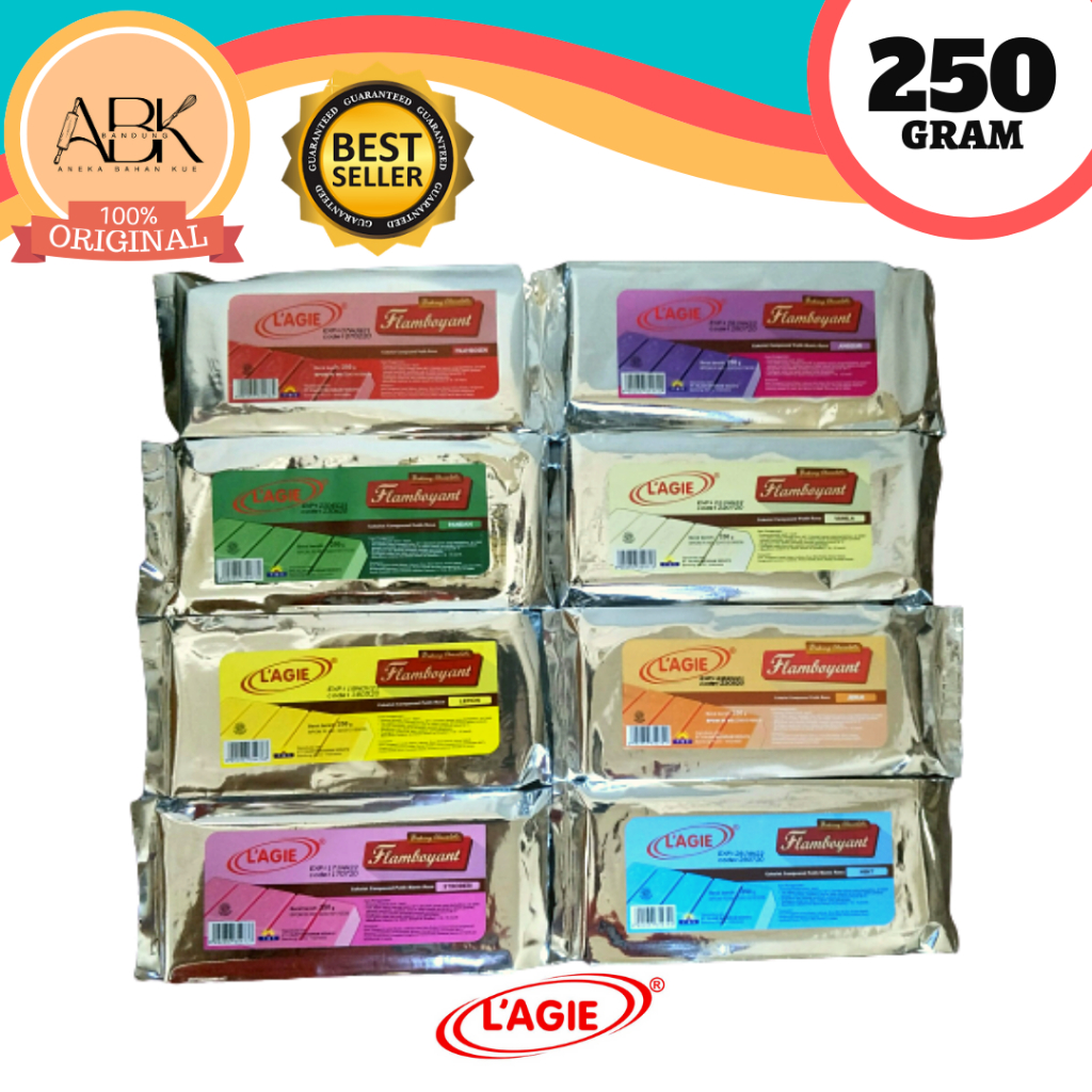 

COKLAT BLOK LAGIE FLAMBOYANT VARIAN RASA 250GR | COKLAT BATANG WARNA 250G