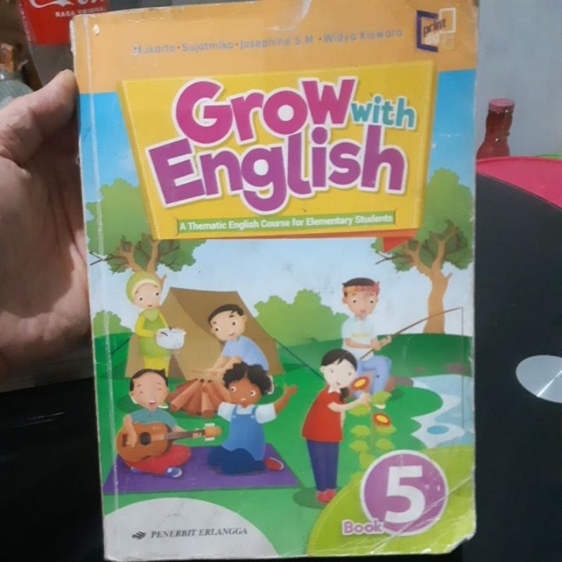 

Buku Bekas asli berwarna Grow with English kelas 5