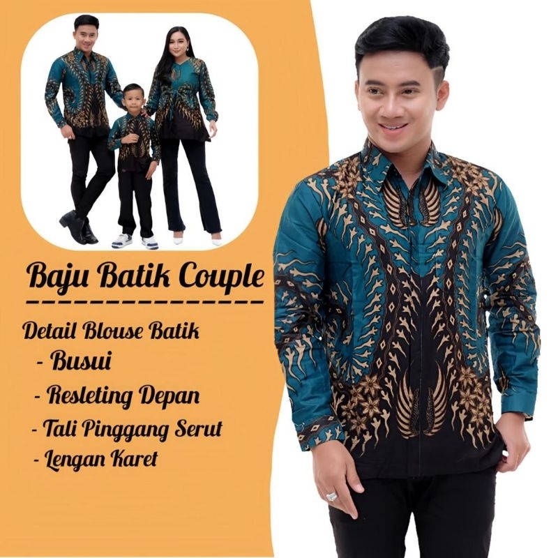 Baju Batik Atasan Couple Keluarga