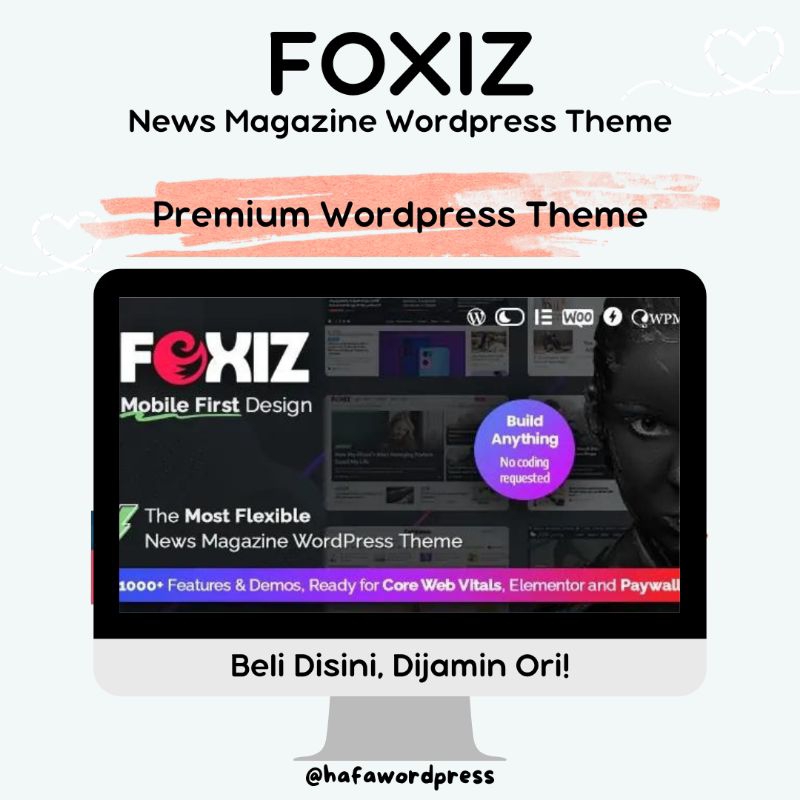 Foxiz News Magazine WordPress Theme + Bonus / Template Premium WordPress