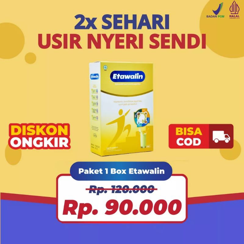 

Etawalin Susu Etawa Herbal Asam Urat Original 1box