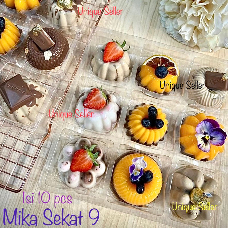 

[Isi10] Mika Puding Mini Sekat 9 Plastik / Mika Sekat 9 Untuk Puding Coklat Marshmallow Roti Kue Pie Pia Sekat 9 / Mika Mochi Sekat 9 / Mika Mochi isi 9