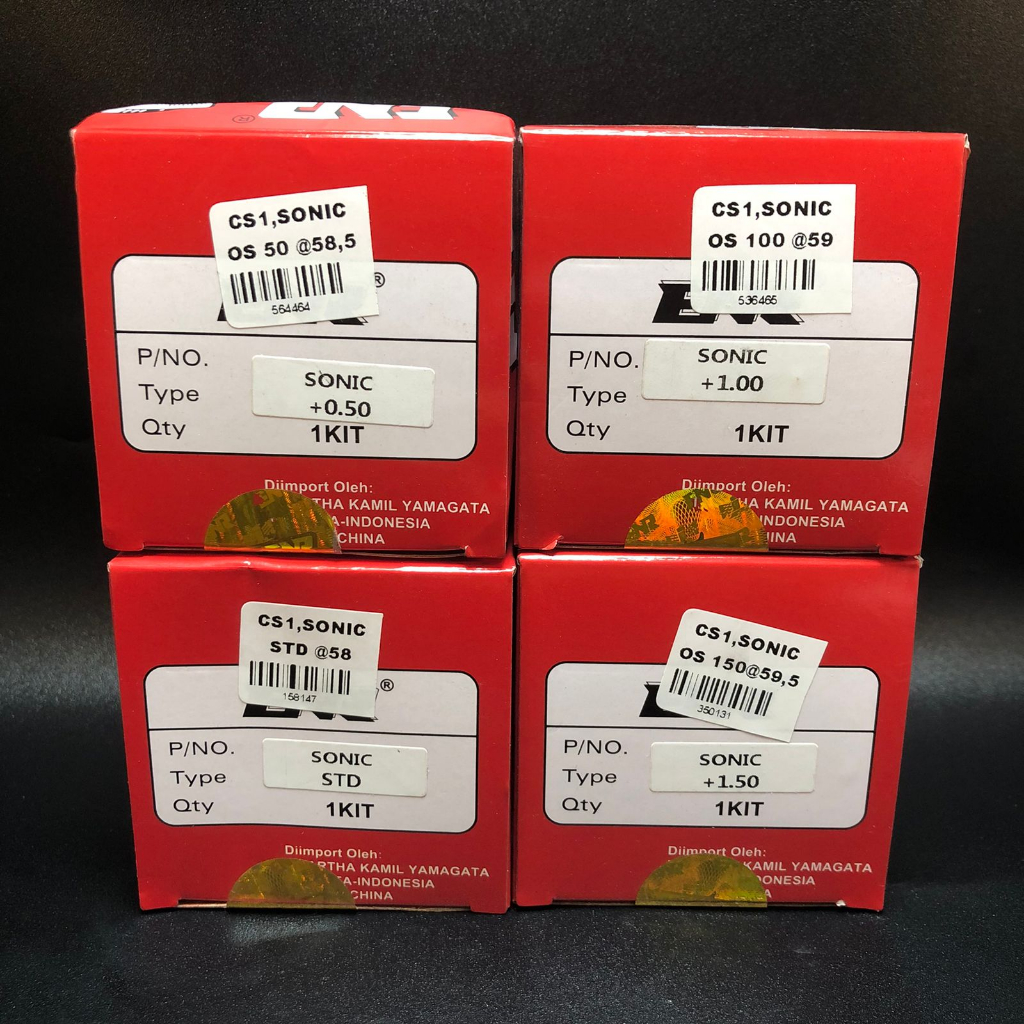 SEHER KIT/PISTON KIT UNTUK MOTOR HONDA CS1,SONIC OVERSIZE STD-150 KIT ENR