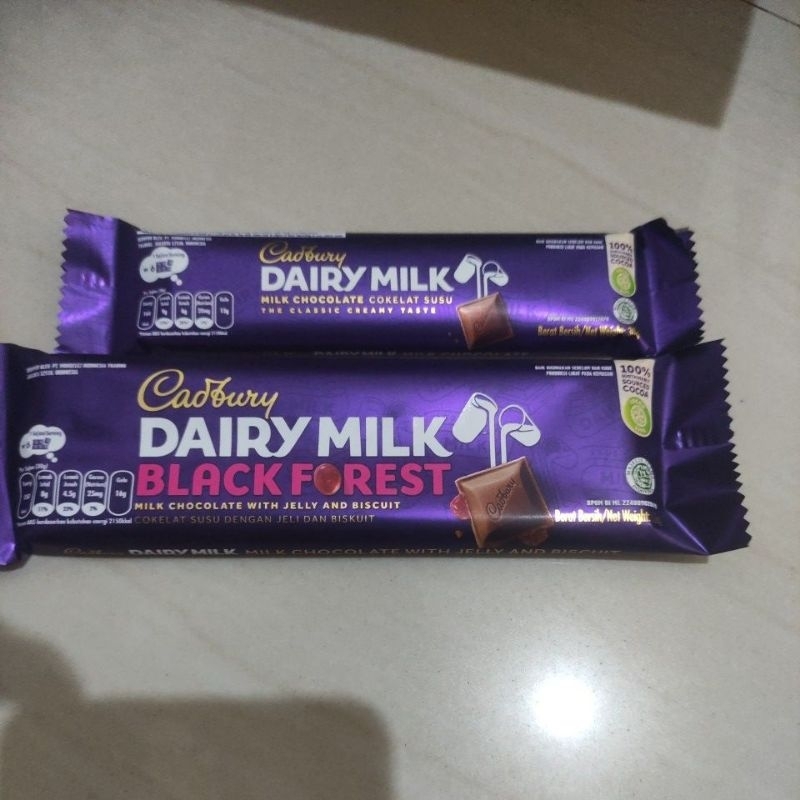 

Cadbury dairy milk 30 g / blackforest 62 g / hazelnut 62 gram / cashew ED 2025