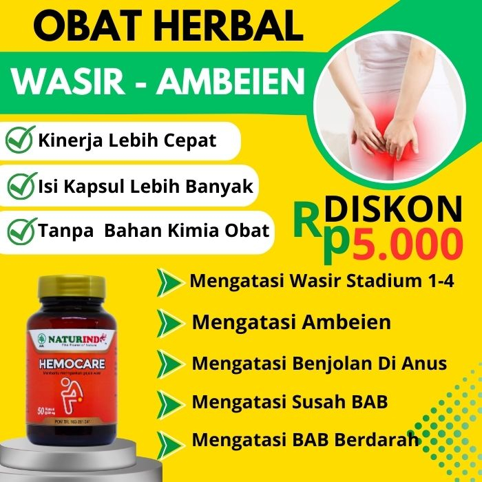 Obat Wasir Obat Ambeien paling ampuh Bab Berdarah Wasir stadium 4 Benjolan Anus